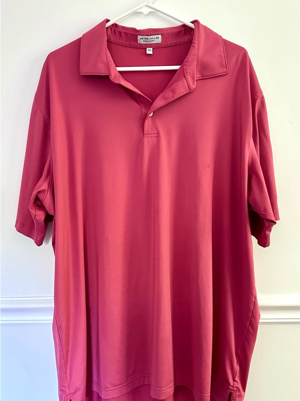 Peter Millar CCV 1908 Country Club Of VA Golf Polo Shirt Men’s XXL Pink